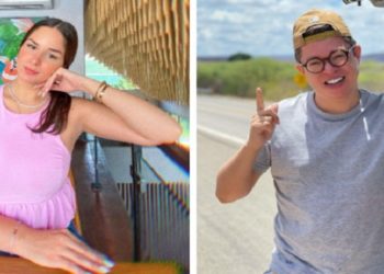 mulher do DJ Ivis, Pamella Holanda, usou as redes sociais para denunciar o artista por agressão