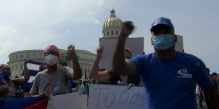 Protestos em Cuba fomentado pelos EUA