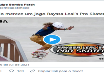Rayssa Leal ela ganhou um mod para Tony Hawk’s Pro Skater 3, game de PlayStation, feito pela equipe Bomba Patch.