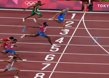 Marcel Jacobs vence 100 m rasos em Tóquio