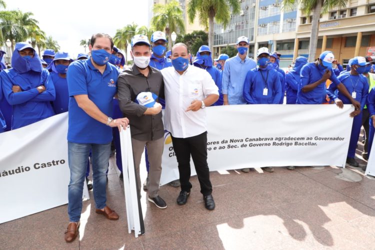 Bacellar com trabalhadores da Nova Canabrava