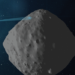 Imagem do asteroide Bennu construída a partir de 12 imagens coletadas por nave