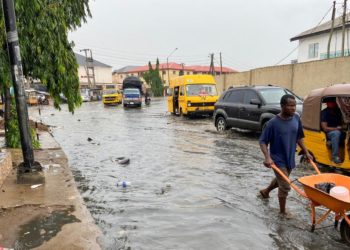 Inundação em Lagos, na Nigéria
