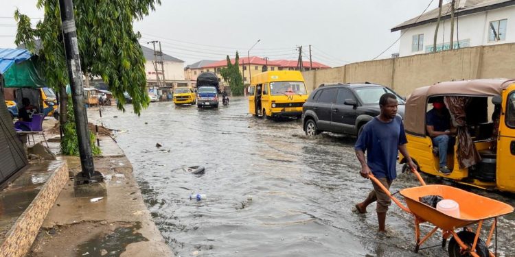 Inundação em Lagos, na Nigéria