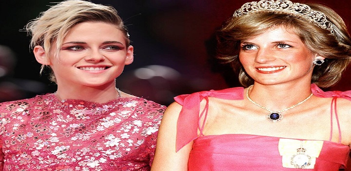 atriz interpreta lady Di no filme Spencer.