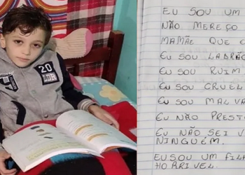 Polícia Civil encontrou nesta terça-feira (3) um caderno do menino Miguel dos Santos Rodrigues, de 7 anos