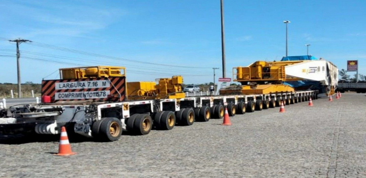 BR-101 terá bloqueios nesta terça e quarta-feira para transporte de peça de termoelétrica de Campos para Macaé