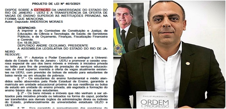 Anderson Moraes propõe venda da Uerj