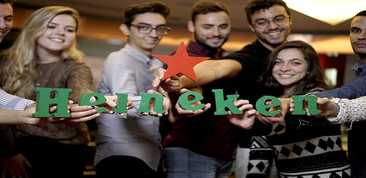 Heineken, a multinacional líder em fabricação de cerveja, convoca em todo o Brasil candidatos sem experiência para estagiar em suas fábricas
