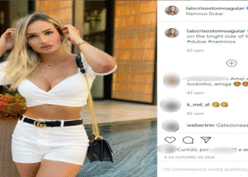 Laís Crisóstomo Aguiar foi detida quando iria embarcar com a droga; ela estava acompanhada de Peterson de Sousa Fontes, que tentou assumir a autoria do crime