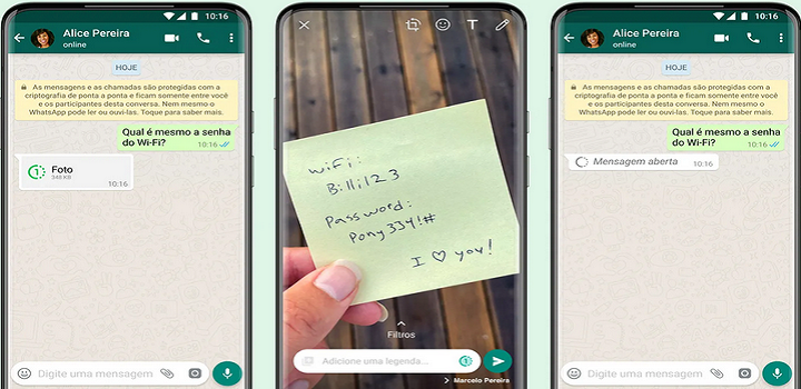 WhatsApp libera envio de fotos e vídeos que desaparecem após uma visualização