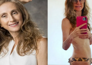 Betty Gofman exaltou sua beleza natural neste domingo