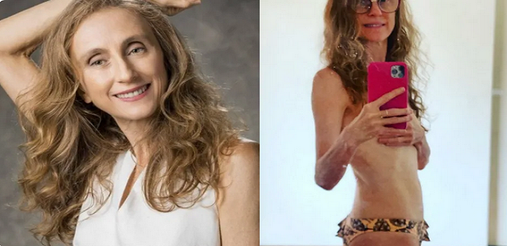 Betty Gofman exaltou sua beleza natural neste domingo