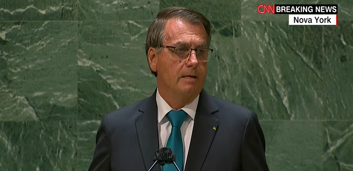 Bolsonaro defende medidas restritivas em discurso na ONU