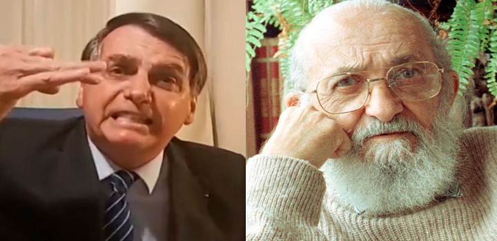 Bolsonaro classificou o educador Paulo Freire, patrono da Educação no Brasil, como um possuído pelo demônio idolatrado pela esquerda
