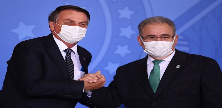 Ministro testou positivo para covid-19 nos Estados Unidos Presidente teve contato com Queiroga Anvisa divulgou uma série de recomendações
