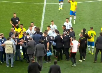 JOGO INTERROMPIDO BRASIL E ARGENTINA