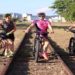 Ciclista cai da bicicleta depois de ser assediada