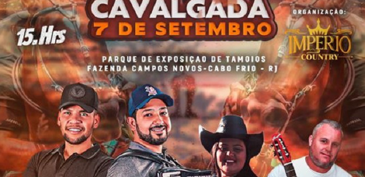 Anunciada em redes sociais, a "Cavalgada 7 de Setembro" ocorrerá no Parque de Exposições de Tamoios