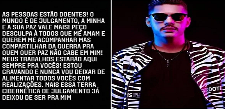 Hungria Hip Hop decidiu dar um tempo em rede social com mais de 8 milhões de seguidores