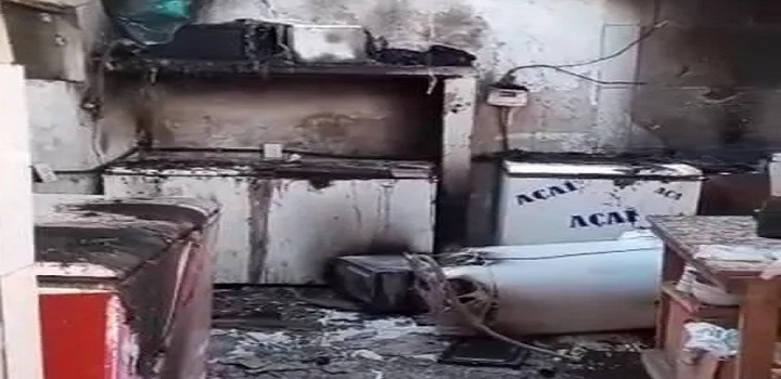 Polícia Civil apura se um incêndio ocorrido na manhã desta quarta-feira em um restaurante no Jardim Esperança, em Cabo Frio, na Região dos Lagos, foi causado por clientes da Eagle Eyes,