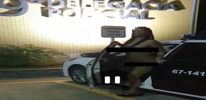 Mulher pelada em delegacia de Iguaba