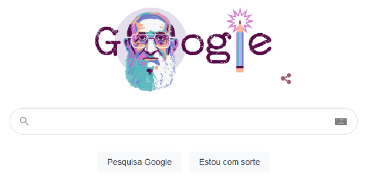 Google homenageia Paulo Freire