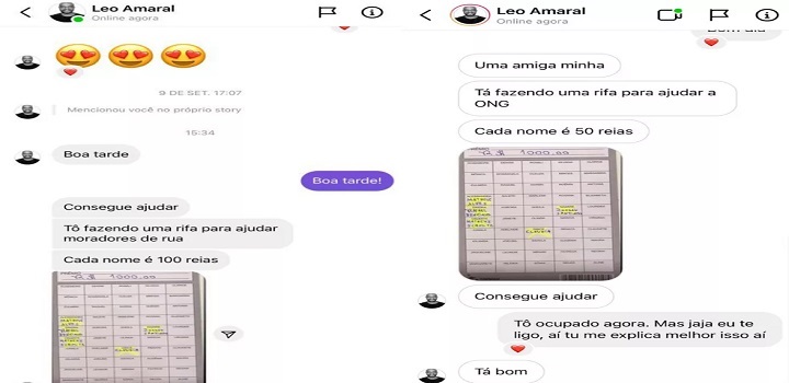 Leonardo Rodrigues de Moraes, de 34 anos, teve a conta invadida ao clicar em um link da suposta rifa solidária
