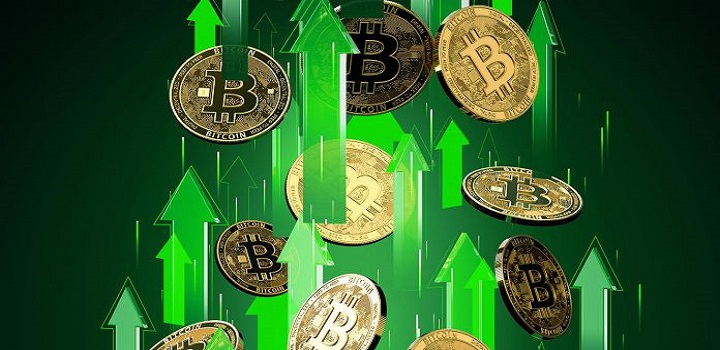 Bitcoin rompe alta histórica e é negociado acima dos 65 mil dólares