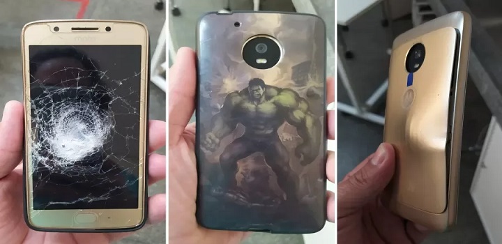 rapaz saiu ileso graças ao celular, que estava no bolso e acabou sendo atingido História foi compartilhada pelo médico que atendeu a vítima