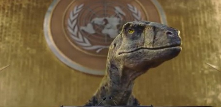 Dinossauro da ONU alerta para crise climática