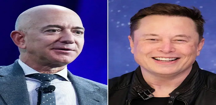 Elon Musk lidera o ranking de bilionários, com Jeff Bezos em segundo lugar