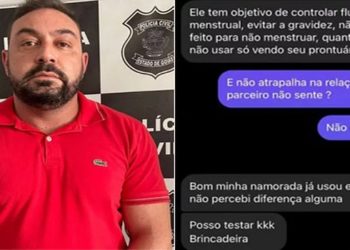 Uma mensagem em um aplicativo atribuída ao ginecologista Nicodemos Júnior Estanislau Morais, suspeito de crimes sexuais contra pacientes, mostra quando ele faz comentários de cunho sexual a uma mulher