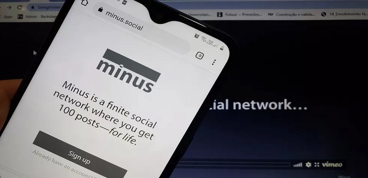 Minus: rede social critica instagram e facebook