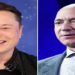 Elon Musk e Jeff Bezos, mais ricos do mundo na atualidade