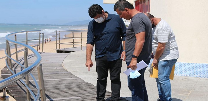 prefeitura inicia reforma da orla dos cavaleiros