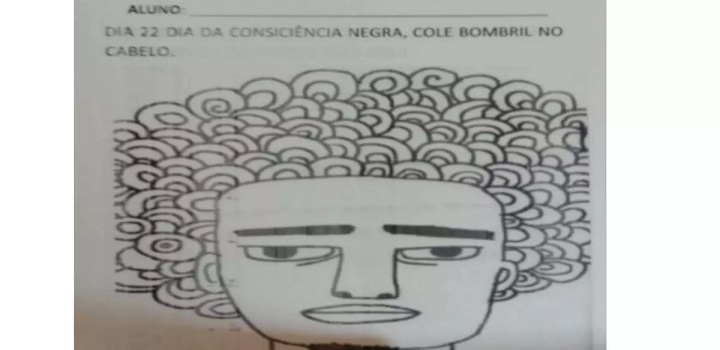 A professora que pediu que alunos usassem palha de aço para representar o cabelo de um homem negro em um desenho, em uma escola de Ribeirão das Neves, na Região Metropolitana de Belo Horizonte, pediu desculpas e disse que "não quis ofender ninguém".