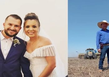 Dayane Claudino Miranda Marcos foi presa com o marido, Tiago da Rosa Marcos, por suspeita de ter mandado matar o pai, Paulo Sergio de Freitas Miranda - Reprodução/G1 O produtor rural Paulo Sergio de Freitas Miranda, de 57 anos, foi assassinado em Naviraí (MS)