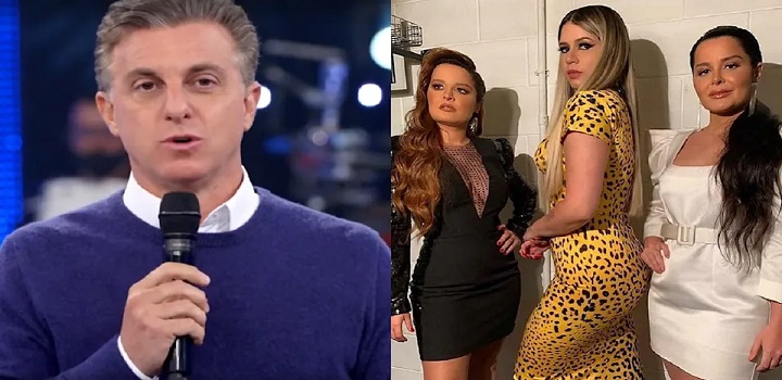 Apresentador citou que as três estavam "magrinhas" na última participação no "Domingão" Declaração gerou revolta nas redes sociais e sua postura foi chamada de "sem noção"