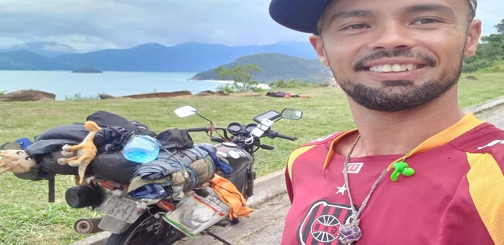 Morre mochileiro que percorreu mais de 36 mil km pelo Brasil e se acidentou na etapa final da viagem em MS