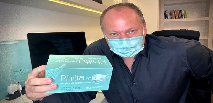 A empresa brasileira Phitta criou uma máscara cirúrgica com tecnologia própria que mata o vírus da covid-19 e é eficaz contra a variante Delta. A máscara foi batizada de Phitta Mask.