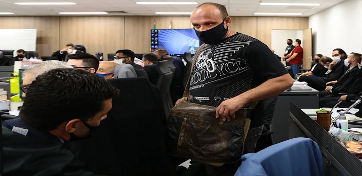 Luciano Augusto Bonilha Leão, 44, auxiliar da banda e condenado a 18 anos de prisão por homicídio simples com dolo eventual. (Foto: AFP / SILVIO AVILA)