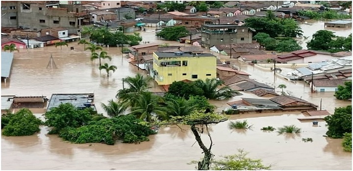 Cidades atingidas pelas chuvas na Bahia