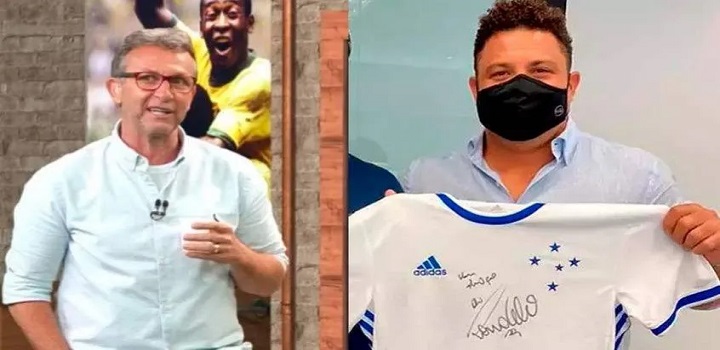 O apresentador Neto falou sobre a aquisição do Cruzeiro durante 'Os Donos da Bola' desta segunda-feira, na Band.
