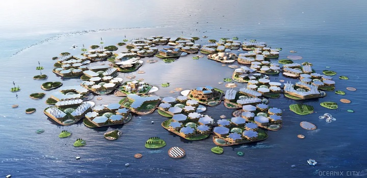 Cidade flutuante da Coreia do Sul