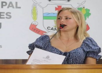 Iasmin Roloff (PT) é a única mulher da Câmara de Vereadores de Canguçu e recebeu votos, sem se candidatar, ao cargo de segunda vice-presidente da mesa diretora da Casa.