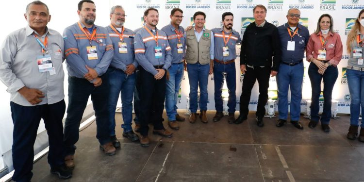Visita do presidente Jair Bolsonaro ao Porto do Açu, em São João da Barra