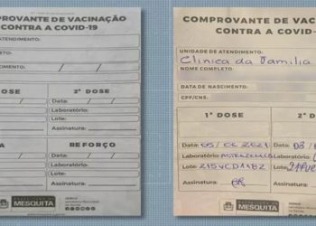 Cartões de vacinação falsificados, usados para acessar locais onde é necessário comprovar a vacinação, são vendidos por até R$ 200 em plena luz do dia no Rio.