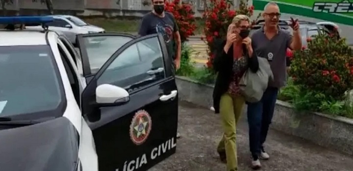 Gily Cristina Zinovetz, condenada pelo homicídio do ex-marido Jorge Pinto Duarte, no Trevo de Itacuruçá, na Rodovia Rio-Santos, em Mangaratiba, Costa Verde.