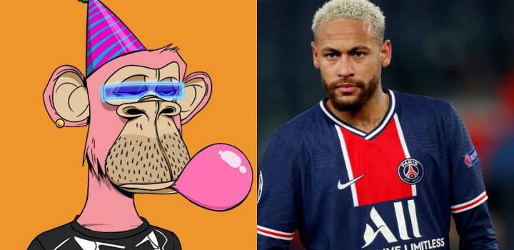 Neymar investe R$ 6 milhões em NFTs de macacos